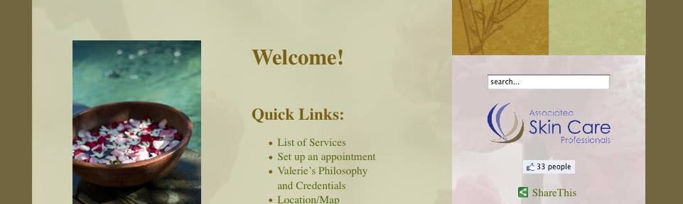 Massage Website Screenshot