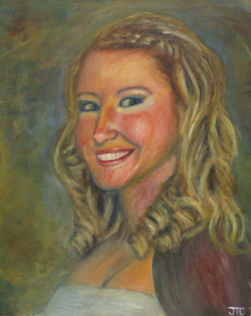 A Portrait of Crystal by Jason Campbell - fine art acrylic painting