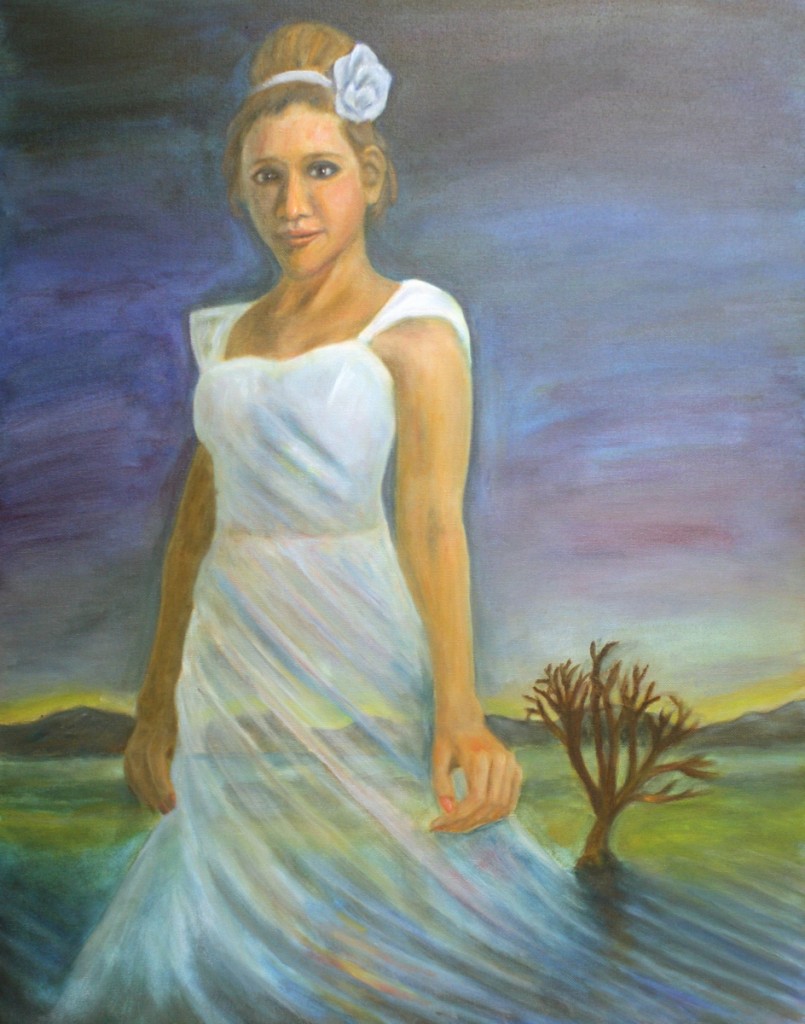"Lady of the Lake" by Jason T. Campbell - fine art painting - acrylic on canvas