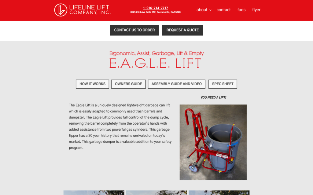 Lifeline lift website