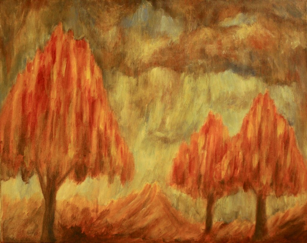 Fall Landscape Painting by Jason Campbell