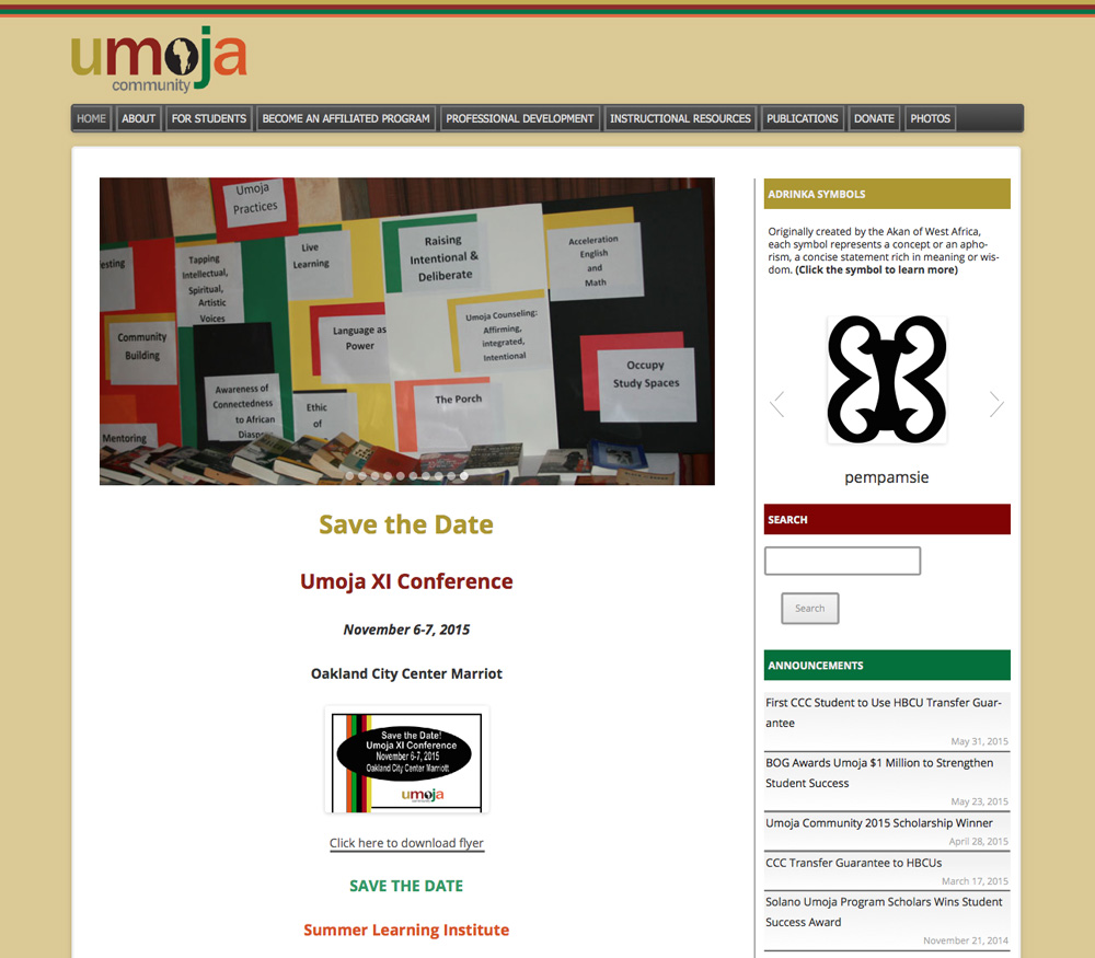 Umoja Community Website